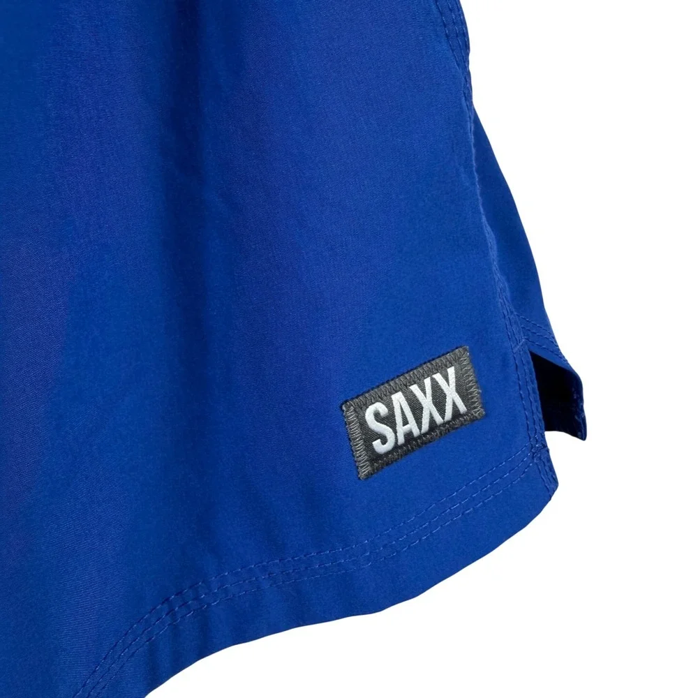 Saxx Oh Buoy 2N1 Swim Shorts Blue DropTemp Cooling Liner BallPark Pouch Mens M